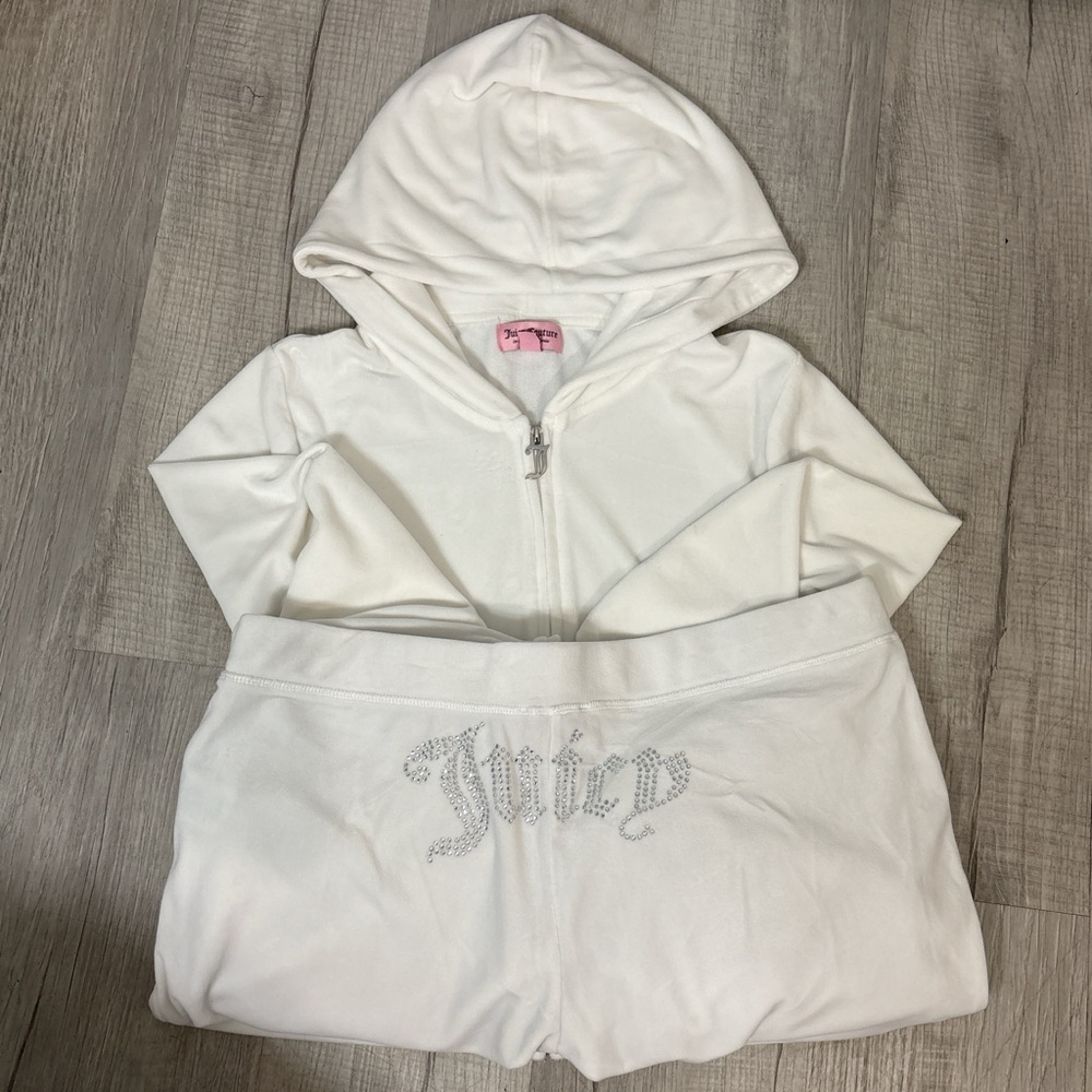 Juicy Couture Cream Hoodie and Pants Set